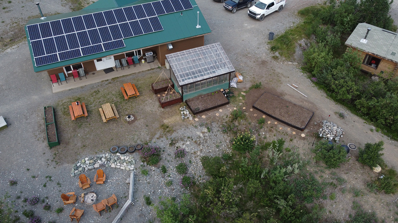 Aerial view of the KLRS greenhouse